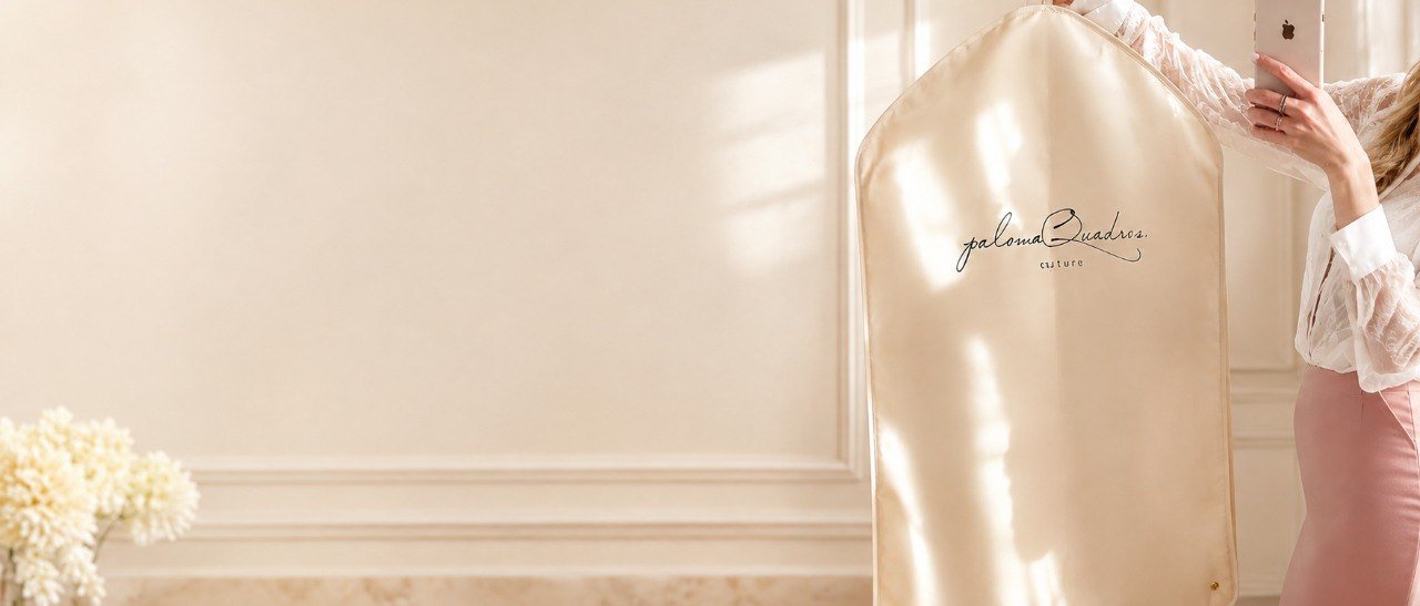 Capa personalizada em cetim com a logo aplicada em silk